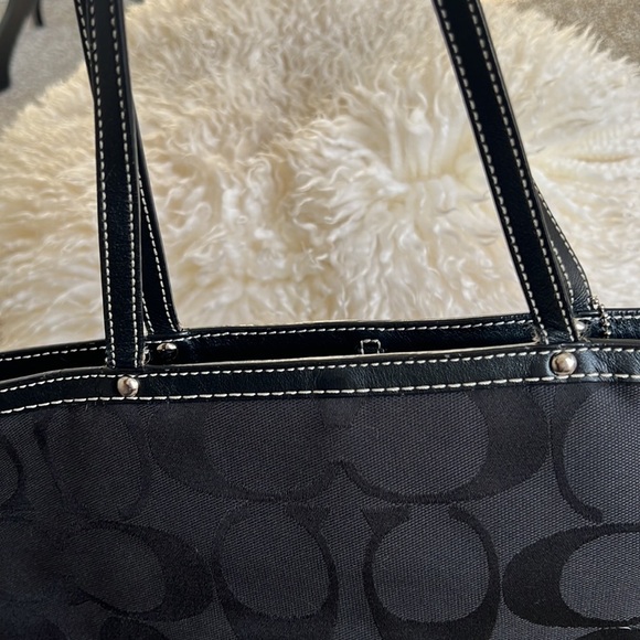 Coach Black Stripe Signature Bag - Picture 14 of 16